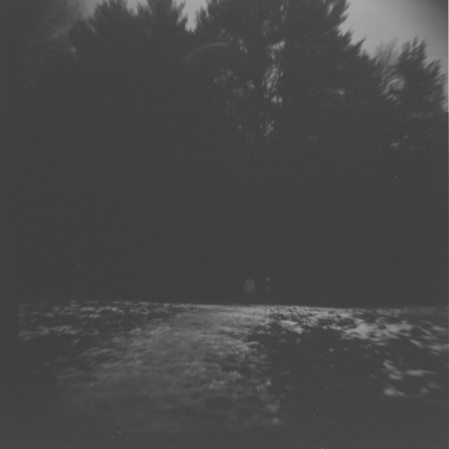 the man coming from the woods